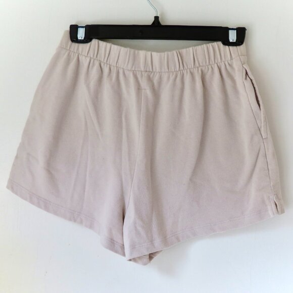 Garage Women's Comfy Beige Sweat Shorts - Size Small - Picture 2 of 2